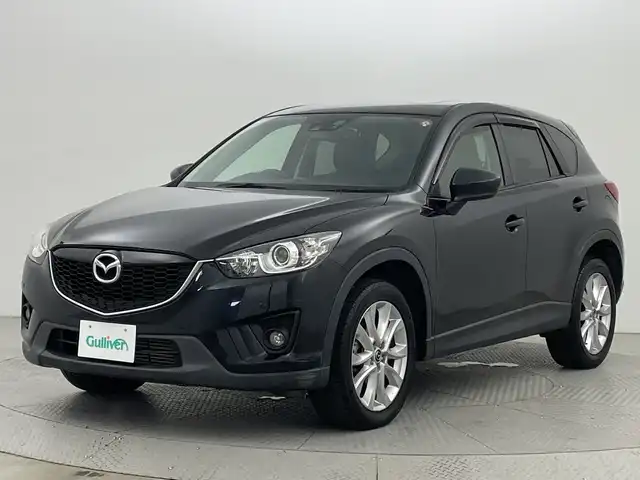 マツダ ＣＸ－５ XD Lパッケージ 新潟県 2014(平26)年 6.7万km ジェットブラックマイカ ４WD/サンルーフ/i-ACTIVSENSE/社外SDナビ/　　AM/FM/BT/CD/バック/サイドモニター/クルーズコントロール/HIDオートライト/前席シートヒーター/純正19インチアルミホイール付/アイドリングストップ/デジタルインナーミラー/フロアマット/ドアバイザー/スペアキー/スマートキー/ETC