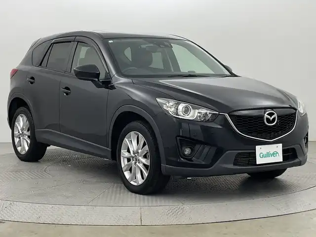 マツダ ＣＸ－５ XD Lパッケージ 新潟県 2014(平26)年 6.7万km ジェットブラックマイカ ４WD/サンルーフ/i-ACTIVSENSE/社外SDナビ/　　AM/FM/BT/CD/バック/サイドモニター/クルーズコントロール/HIDオートライト/前席シートヒーター/純正19インチアルミホイール付/アイドリングストップ/デジタルインナーミラー/フロアマット/ドアバイザー/スペアキー/スマートキー/ETC