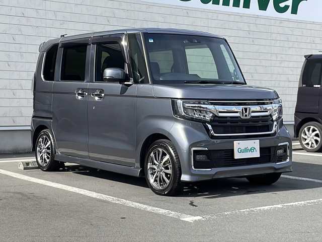 ホンダ Ｎ ＢＯＸ カスタム L 静岡県 2021(令3)年 5.6万km シャイニンググレーM 純正ナビ/地デジTV/純正CD/DVD/Bluetooth/バックカメラ/ホンダセンシング/レーダークルーズコントロール/レーンキープアシスト/純正14インチAW/LEDヘッドライト/スマートキー/ETC