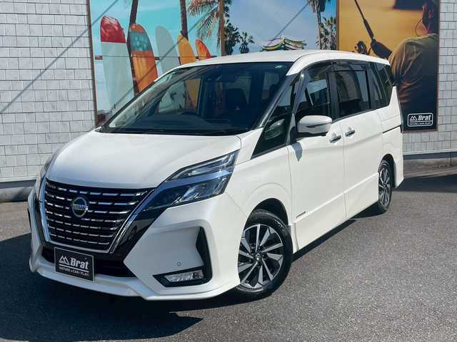 日産 セレナ ハイウェイスター V 宮崎県 2020(令2)年 4.8万km パール プロパイロット　/両側パワースライド　/フロアマット　/純正ナビ　/パーキングアシスト　/アラウンドビューモニター　/フリップダウンモニター