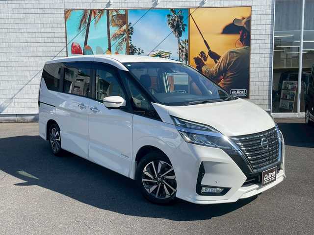 日産 セレナ ハイウェイスター V 宮崎県 2020(令2)年 4.8万km パール プロパイロット　/両側パワースライド　/フロアマット　/純正ナビ　/パーキングアシスト　/アラウンドビューモニター　/フリップダウンモニター