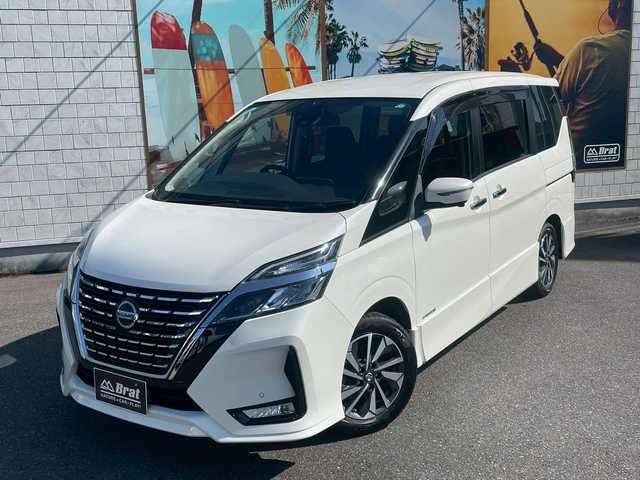 日産 セレナ ハイウェイスター V 宮崎県 2020(令2)年 4.8万km パール プロパイロット　/両側パワースライド　/フロアマット　/純正ナビ　/パーキングアシスト　/アラウンドビューモニター　/フリップダウンモニター