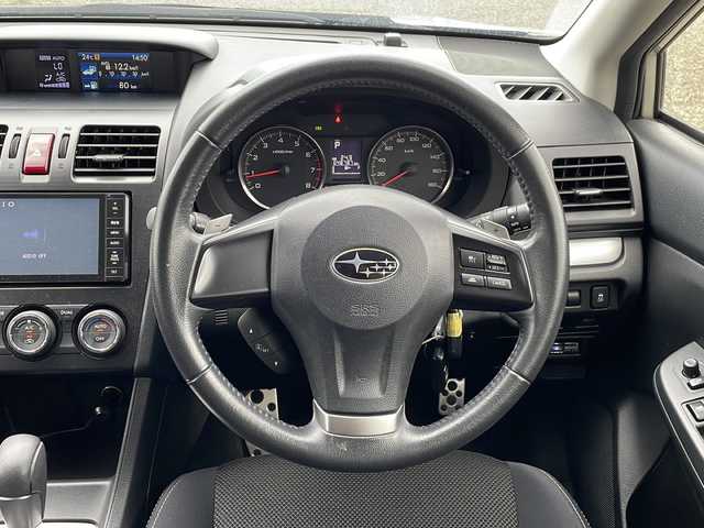 スバル インプレッサ ＸＶ 2．0i－L アイサイト 新潟県 2013(平25)年 4.9万km デザートカーキ 4WD/社外SDナビ(CN-S310WD)/CD/DVD/BT/フルセグテレビ/バックカメラ/ETC/ドライブレコーダー/衝突被害軽減ブレーキ/レーンキープアシスト/レーダークルーズコントロール/運転席パワーシート/パドルシフト/スマートキー/プッシュスタート/キセノンヘッドライト/オートライト/フォグランプ/純正17インチアルミホイール