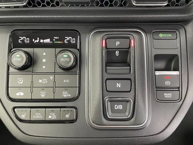 ホンダ ステップワゴン eHEV エアー EX 富山県 2025(令7)年 0.1千km クリスタルブラックパール 登録済未使用車/11.4インチ純正ナビ【LXM-247VFLi】/（AMFM/CD/DVD/USB/SD/BT/CarPlay）/フルセグTV/15.6インチ リア席モニター【VM-231FE】/バックカメラ/両側パワースライドドア/電動リアゲート/衝突被害軽減ブレーキ/アダプティブクルーズコントロール/レーンキープアシスト/コーナーセンサー前後/オートマチックハイビーム/前席シートヒーター/パドルシフト/スマートキー×２/プッシュスタート/取扱説明書/保証書