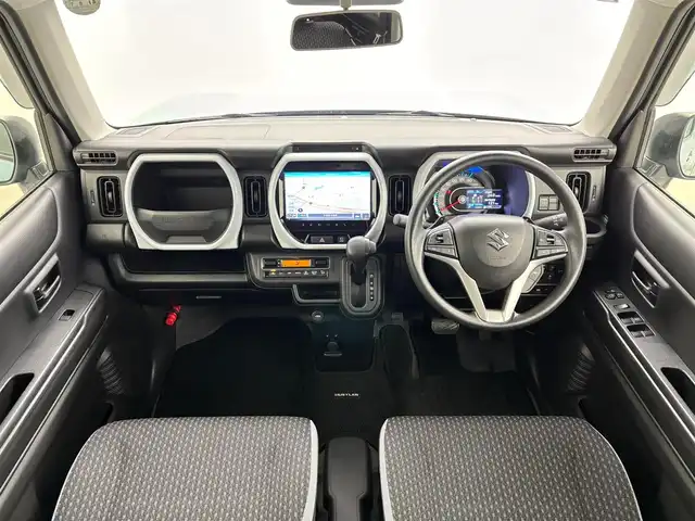 スズキ ハスラー HYBRID G ターボ 千葉県 2021(令3)年 0.7万km オフブルーM 純正9インチナビ/フルセグTV/Bluetooth接続/バックカメラ 全方位カメラ/前席シートヒーター/スマートキー/アダプティブクルーズコントロール/デュアルレーダーブレーキサポート/車線逸脱アラート/ビルトインETC/パドルシフト/アイドリングストップ