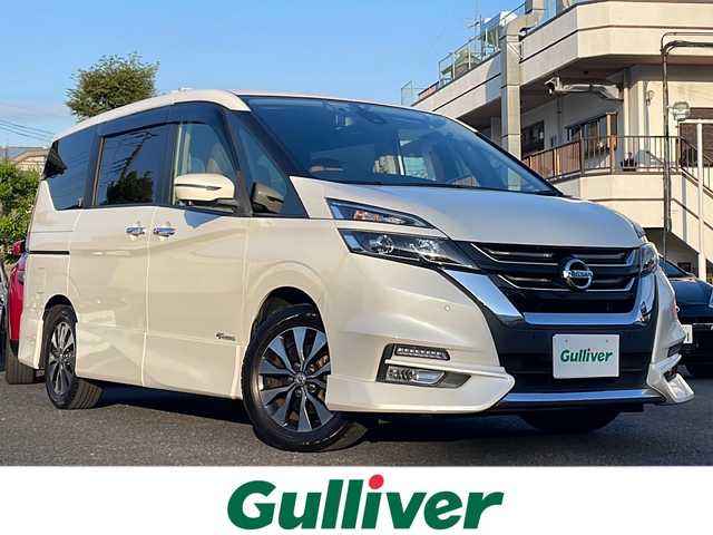 日産 セレナ ハイウェイスター G 東京都 2016(平28)年 9万km ブリリアントホワイトパール ・ワンオーナー/・デジタルインナーミラー/・純正ナビ/・Bluetooth/・フルセグテレビ/・全方位カメラ/・両側パワースライドドア/・ドライブレコーダー（前後）/・衝突軽減ブレーキ/・横滑り防止機能/・プッシュスタート/・ETC/・シートヒーター/・保証書/・取説