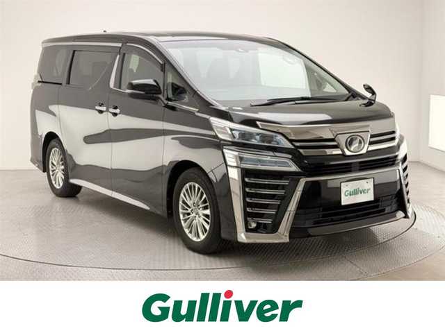 トヨタ ヴェルファイア Z 兵庫県 2018(平30)年 6.1万km ブラック アルパインナビ/（CD、DVD、AM、FM、BT、フルセグTV）/アルパイン製フリップダウンモニター/両側パワースライドドア/ビルトインETC/バックカメラ/レザー調シートカバー/追従式クルーズコントロール/電子パーキングブレーキ/オートホールド/LKA/PCS/社外フロアマット/オートライト/オートハイビーム