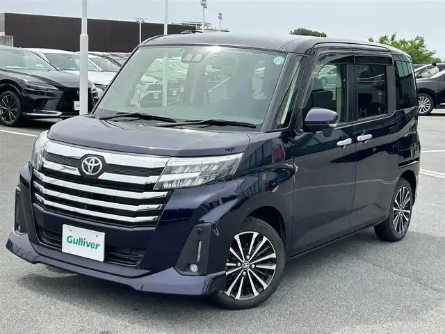 トヨタ ルーミー カスタムG－T 奈良県 2021(令3)年 3万km クールバイオレットクリスタルシャイン 純正９インチナビ　/全方位カメラ　/前後ドライブレコーダー　/両側パワースライドドア　/ビルトインＥＴＣ　/クルーズコントロール　/シートヒーター　/ＬＥＤヘッドライト　/衝突被害軽減システム　/クリアランスソナー/AUTOHOLD