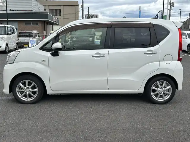 ダイハツ ムーヴ X リミテッド SAⅢ 広島県 2018(平30)年 1.4万km パールホワイトⅢ ワンオーナー/純正ナビ/[CD/DVD/ワンセグTV/Bluetooth]/シートヒーター/[D席]/衝突被害軽減システム/オートライト/オートマチックハイビーム/レーンキープアシスト/プッシュスタート/アイドリングストップ/オートリトラミラー/スペアキー/純正フロアマット/純正14インチAW/USB[2口]/保証書