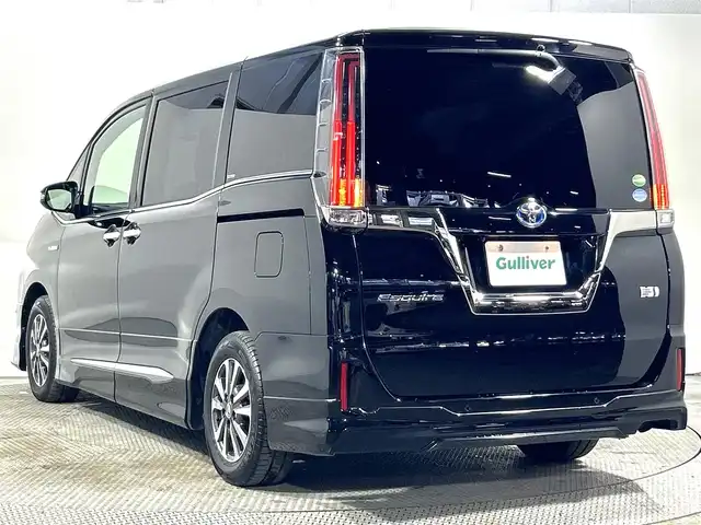 トヨタ エスクァイア ハイブリッド Gi プレミアムパッケージ ブラックテーラード 大阪府 2019(平31)年 1.2万km ブラック モデリスタエアロ 純正10incナビ(フルセグ/DVD再生/Bluetooth) バックカメラ ETC 両側パワースライドドア ハーフレザー シートヒーター 衝突軽減 クルコン トヨタセーフティセンス
