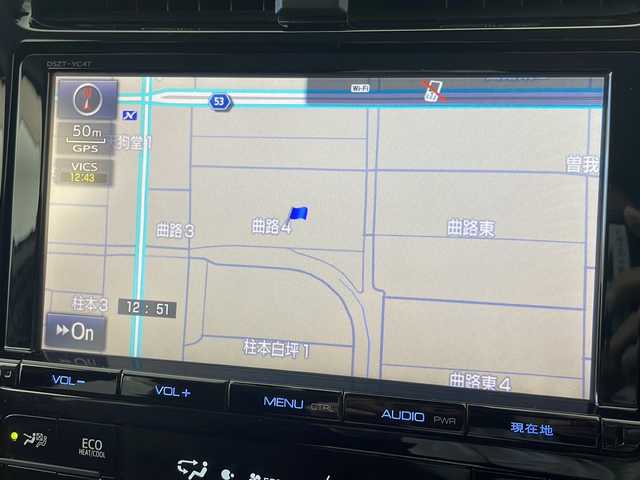 トヨタ プリウス A プレミアム 岐阜県 2015(平27)年 5.4万km アティチュードブラックマイカ サンルーフ/純正9インチナビ/CD/DVD/Bluetooth/フルセグTV/トヨタセーフティセンス/プリクラッシュセーフティシステム/レーンディパーチャーアラート/オートハイビーム/インテリジェントクリアランスソナー/ブラインドスポットモニター/ヘッドアップディスプレイ/パーキングアシスト/バックカメラ/レーダークルーズコントロール/レザーシート/シートヒーター/ビルトインETC/革巻きステアリング/ステアリングスイッチ