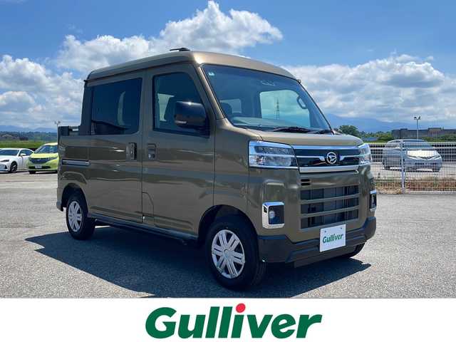 ダイハツ アトレー バン デッキバン 富山県 2025(令7)年 0.1万km未満 オフビートカーキM パートタイム4WD/スマートアシスト/レーダークルーズコントロール/前後コーナーセンサー/両側パワースライドドア/LEDヘッドライト/スマートキー/スペアキー/アイドリングストップ