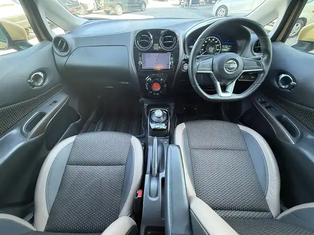 日産 ノート e－パワー メダリスト 千葉県 2016(平28)年 7万km ギャラクシーゴールド バックカメラ純正SDナビ（MM３１６D-W)/　（BT/DVD/CD/AM/FM)/フルセグ/全方位モニター/バックカメラ/クリアランスソナー/前後ドラレコ/ハーフレバー/ETC/LEDヘッドライト/エマージェンシーブレーキ/レーンキープ/スペアキー/横滑り防止/取扱説明書/保証書