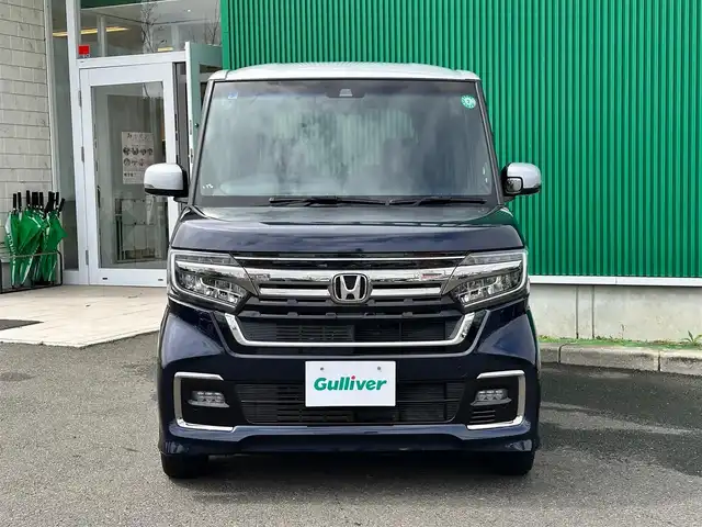 ホンダ Ｎ ＢＯＸ カスタム L コーディネートスタイル 宮城県 2021(令3)年 3.6万km 紺Ⅱ 地図SD未到着・要確認/純正7インチナビ/(CD/SD/USB)/バックカメラ/ホンダセンシング/・衝突軽減ブレーキ（CMBS）/・路外逸脱抑制機/・パーキングセンサー/・先行車発進検知/・標識認識/・レーダークルーズコントロール/・オートハイビーム/ETC/シートヒーター(D＋N席)/両側パワースライドドア/オートエアコン(ナノイー)/ステアリングスイッチ/サンシェード/リアシートドリンクホルダートレイ/プッシュスタート＆スマートキー/ウインカー付き電動格納ミラー/横滑り防止/オートライト/LEDヘッドライト/フォグランプ/純正フロアマット/純正14インチAW