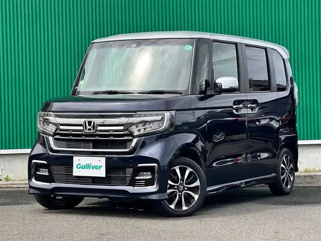 ホンダ Ｎ ＢＯＸ カスタム L コーディネートスタイル 宮城県 2021(令3)年 3.6万km 紺Ⅱ 地図SD未到着・要確認/純正7インチナビ/(CD/SD/USB)/バックカメラ/ホンダセンシング/・衝突軽減ブレーキ（CMBS）/・路外逸脱抑制機/・パーキングセンサー/・先行車発進検知/・標識認識/・レーダークルーズコントロール/・オートハイビーム/ETC/シートヒーター(D＋N席)/両側パワースライドドア/オートエアコン(ナノイー)/ステアリングスイッチ/サンシェード/リアシートドリンクホルダートレイ/プッシュスタート＆スマートキー/ウインカー付き電動格納ミラー/横滑り防止/オートライト/LEDヘッドライト/フォグランプ/純正フロアマット/純正14インチAW