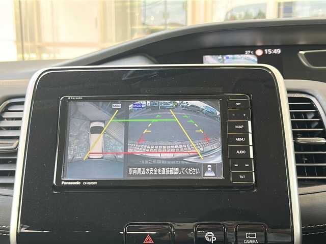 日産 セレナ ハイウェイスターVセレクションⅡ 静岡県 2019(平31)年 4.3万km ダイヤモンドブラック プロパイロット/・プリクラッシュ/・バックカメラ/・アラウンドビューモニター/・ドライブレコーダー前後/・レーンキープアシスト/・パーキングアシスト/・コーナーセンサー前後/社外SDナビ/・CD/・DVD/・Bluetooth/・フルセグTV/・USB/・純正フリップダウンモニター/主要装備/・デジタルインナーミラー/・両側パワースライドドア/・アイドリングストップ/・LEDヘッドライト/・フォグランプ/・オートライト/・社外マット/・ドアバイザー/・スペアキー