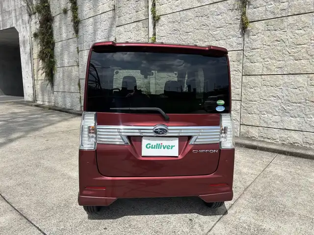スバル シフォン カスタムR スマートアシスト 長崎県 2018(平30)年 2.4万km ファイアークォーツレッドM 純正メモリナビ/（CD/DVD/BT/ワンセグ）/バックカメラ/衝突軽減ブレーキ/片側パワースライドドア/ステアリングスイッチ/オートライト/前後ドライブレコーダー/スマートキー/プッシュスタート/純正14インチAW