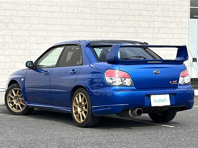 スバル インプレッサ ＷＲＸ STi 茨城県 2005(平17)年 9.4万km WRブルーマイカ STIスポイラー/社外メモリナビ/(地デジTV・BT・ラジオ再生)/6速MT/純正フロアマット/HIDヘッドライト/BBS製17inアルミホイール/CLIFFORDセキュリティ(Concept480j)/リモコンキー