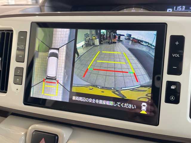 ダイハツ ムーヴ キャンバス G メイクアップ リミテッド　SAⅢ 愛知県 2020(令2)年 5.6万km パールホワイトⅢ/ナチュラルベージュマイカメタリック 2トーン 純正8型ナビ/全方位カメラ/両側パワースライドドア/バックカメラ/コーナーセンサー/LEDヘッドライト/オートマチックハイビーム/キャリー/ドライブレコーダー/ETC/フルセグ/CD DVD/Bluetooth/衝突軽減システム/ステアリングスイッチ/スマートキー/プッシュスタート