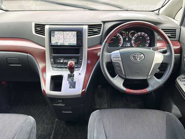 トヨタ ヴェルファイア 3．5Z 秋田県 2009(平21)年 6.2万km ブラック 純正HDDナビ/純正CD、DVD、TV/社外20インチAW/バックカメラ/前後コーナーセンサー/４WD/スペアキー/ETC/取説、保証書