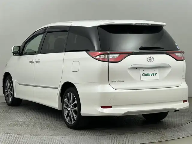 トヨタ エスティマ アエラス プレミアム G 道央・札幌 2016(平28)年 4.2万km ホワイトパールクリスタルシャイン ・４WD（オートモード付）/・寒冷地仕様/・DOP９インチSDナビ/　CD/DVD/SD/BT/フルセグTV/・バックカメラ/・ビルトインETC/・ドライブレコーダー前方（ZDR012）/・トヨタセーフティセンス/・衝突被害軽減ブレーキ/・レーンキープアシスト/・先行車発進通知/・クルーズコントロール/・横滑り防止装置/・ABS/・MTモード付AT/・両側パワースライドドア/・ハーフレザーシート/・D+N席シートヒーター/・D席メモリーシート/・nanoe付WAC/・オートマチックハイビーム/・オートライト/・LEDヘッドライト/・電動格納ウィンカーミラー/・純正フロアマット/・プッシュスタート/・スマートキー/・保証書