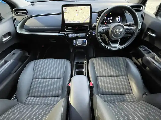 トヨタ アクア Z 滋賀県 2023(令5)年 2.9万km ダークブルーマイカM 純正10.5インチナビ/AM/FM/Bluetooth/パノラミックビューモニター/ビルトインETC/セーフティセンス/・プリクラッシュセーフティ/・レーントレーシングアシスト/・レーダークルーズコントロール/・オートマチックハイビーム/・ロードサインアシスト/パーキングサポートブレーキ/LEDヘッドライト/オートライト/ブラインドスポットモニター/ハーフレザーシート/D席パワーシート/D/N席シートヒーター/クリアランスソナー/プッシュスタート/スマートキー/前後ドライブレコーダー