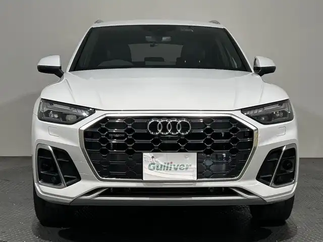 アウディ アウディ Ｑ５ 40TDIクワトロ Sライン 愛媛県 2021(令3)年 1.7万km グレイシアホワイトメタリック バーチャルコックピット/純正ナビゲーション/全方位カメラ/ETC/前後ドライブレコーダー/ACC/レーンキープアシスト/ブラインドスポットモニター/ハーフレザーシート/全席シートヒーター/前席パワーシート/ハンドルヒーター/置くだけ充電/オートホールド/プッシュスタート/スマートキー