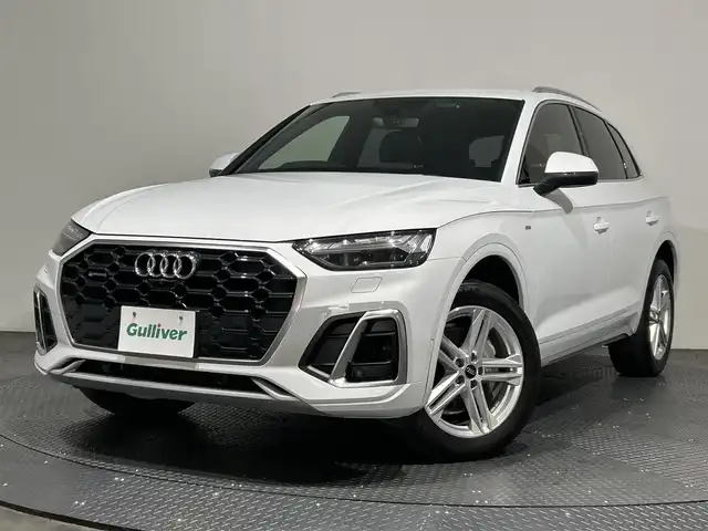 アウディ アウディ Ｑ５ 40TDIクワトロ Sライン 愛媛県 2021(令3)年 1.7万km グレイシアホワイトメタリック バーチャルコックピット/純正ナビゲーション/全方位カメラ/ETC/前後ドライブレコーダー/ACC/レーンキープアシスト/ブラインドスポットモニター/ハーフレザーシート/全席シートヒーター/前席パワーシート/ハンドルヒーター/置くだけ充電/オートホールド/プッシュスタート/スマートキー