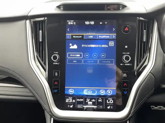 スバル アウトバック リミテッドEX 熊本県 2022(令4)年 2.1万km クリスタルブラックシリカ 禁煙車　/４WD/純正ナビ（フルセグ・ＢＴ・ＡＵＸ・ｉｐｏｄ）/バックカメラ　/純正前方ドライブレコーダー　/ビルトインＥＴＣ　/レーダークルーズコントロール/後ろのみコーナーセンサー　/アイサイト　/衝突軽減ブレーキ/レーンキープアシスト/横滑り防止/アイドリングストップ/前席パワーシート/前席シートヒーター/パワーバックドア/純正フロアマット/純正１８インチAW/オートライト/LEDヘッドライト/フォグライト/スマートキー/プッシュスタート