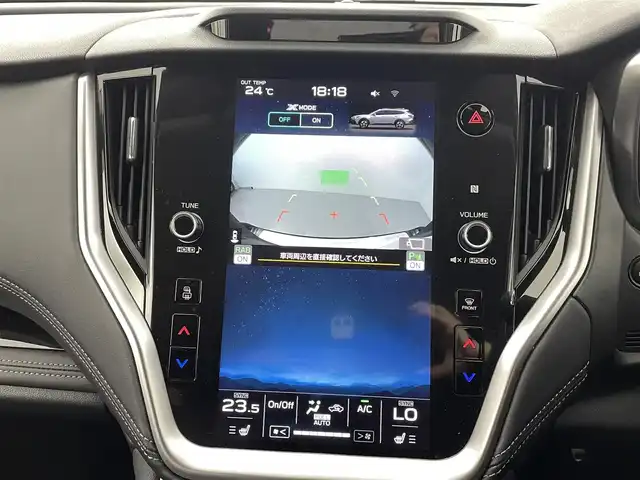 スバル アウトバック リミテッドEX 熊本県 2022(令4)年 2.1万km クリスタルブラックシリカ 禁煙車　/４WD/純正ナビ（フルセグ・ＢＴ・ＡＵＸ・ｉｐｏｄ）/バックカメラ　/純正前方ドライブレコーダー　/ビルトインＥＴＣ　/レーダークルーズコントロール/後ろのみコーナーセンサー　/アイサイト　/衝突軽減ブレーキ/レーンキープアシスト/横滑り防止/アイドリングストップ/前席パワーシート/前席シートヒーター/パワーバックドア/純正フロアマット/純正１８インチAW/オートライト/LEDヘッドライト/フォグライト/スマートキー/プッシュスタート
