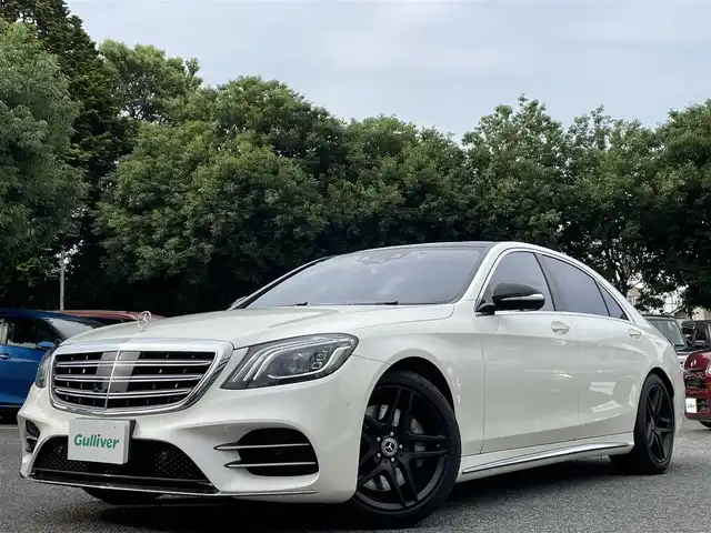 メルセデス・ベンツ Ｓ５６０Ｌ AMGライン 東京都 2018(平30)年 6.8万km ダイヤモンドホワイト AMGライン/パノラミックスライディングルーフ/ナッパ革シート/Burmesterサウンドシステム/純正12.3インチディスプレイナビ/・Bluetoothオーディオ/フルセグTV/360°カメラシステム/ヘッドアップディスプレイ/レーダーセーフティパッケージ/・エマージェンシーストップアシスト/・ディスタンスアシストディストロニック/・ステアリングアシスト/・レーンチェンジアシスト/・ブラインドスポットモニター/AMG製19インチアルミホイール/全席シートヒーター/ベンチレーション/全席パワーシート/純正フロアマット/保証書/取扱説明書