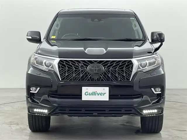 トヨタ ランドクルーザー プラド TX Lパッケージ 福岡県 2019(令1)年 4.5万km ブラック ＴＲＤエアロ　/サンルーフ　/アルパイン９型ナビ　/バックカメラ　/ＥＴＣ　/レーダークルコン　/衝突軽減　/レーンキープ　/シートヒーター／ベンチレーション　/パワーシート　/ＲＡＹＳアルミホイール　/本革　/ＬＥＤライト/冬タイヤ純正アルミホイール積込有/純正グリル積込有