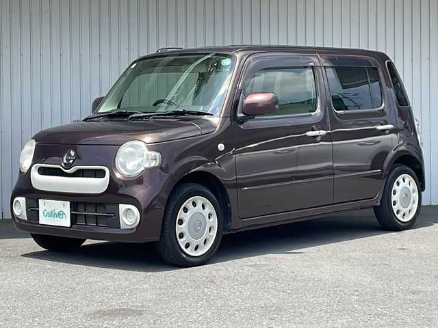ダイハツ ミラ ココア X 長野県 2015(平27)年 8.6万km プラムブラウンクリスタルマイカ 純正メモリナビフルセグTV/ETC/スマートキー