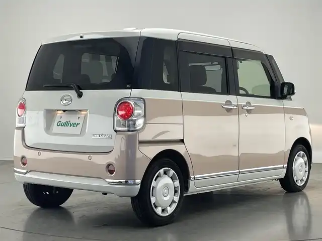 ダイハツ ムーヴ キャンバス X LTD メイクアップ SA Ⅲ 愛知県 2018(平30)年 4.9万km パールホワイトⅢ/ライトローズマイカメタリックⅡ 2トーン 純正8インチナビ/スマートアシストIII/アラウンドビューモニター/HDMI/フルセグTV/DVD/両側パワースライドドア/ETC/ドライブレコーダー/衝突被害軽減ブレーキ/オートライト/オートマチックハイビーム/禁煙車