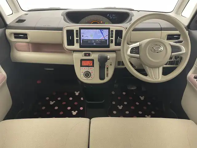 ダイハツ ムーヴ キャンバス X LTD メイクアップ SA Ⅲ 愛知県 2018(平30)年 4.9万km パールホワイトⅢ/ライトローズマイカメタリックⅡ 2トーン 純正8インチナビ/スマートアシストIII/アラウンドビューモニター/HDMI/フルセグTV/DVD/両側パワースライドドア/ETC/ドライブレコーダー/衝突被害軽減ブレーキ/オートライト/オートマチックハイビーム/禁煙車