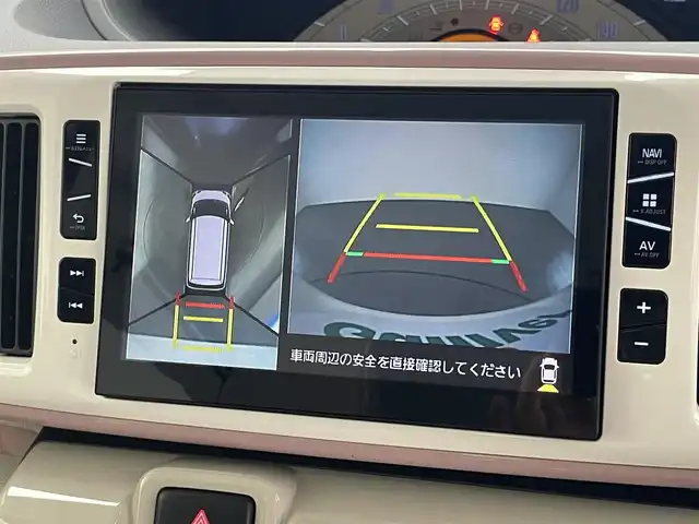 ダイハツ ムーヴ キャンバス X LTD メイクアップ SA Ⅲ 愛知県 2018(平30)年 4.9万km パールホワイトⅢ/ライトローズマイカメタリックⅡ 2トーン 純正8インチナビ/スマートアシストIII/アラウンドビューモニター/HDMI/フルセグTV/DVD/両側パワースライドドア/ETC/ドライブレコーダー/衝突被害軽減ブレーキ/オートライト/オートマチックハイビーム/禁煙車