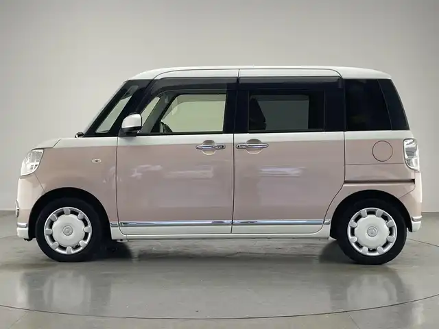 ダイハツ ムーヴ キャンバス X LTD メイクアップ SA Ⅲ 愛知県 2018(平30)年 4.9万km パールホワイトⅢ/ライトローズマイカメタリックⅡ 2トーン 純正8インチナビ/スマートアシストIII/アラウンドビューモニター/HDMI/フルセグTV/DVD/両側パワースライドドア/ETC/ドライブレコーダー/衝突被害軽減ブレーキ/オートライト/オートマチックハイビーム/禁煙車