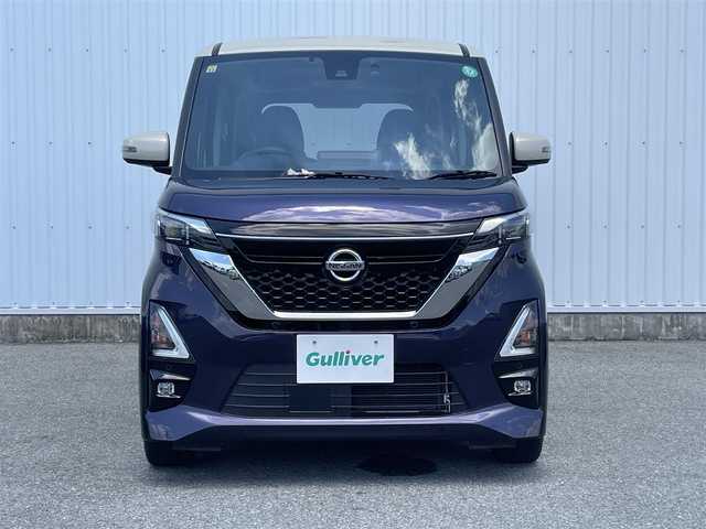 日産 ルークス HWS Gターボ プロパイロットED 福岡県 2020(令2)年 4.1万km パープルⅡ プロパイロット/エマージェンシーブレーキ/車線逸脱警報/クリアランスソナー/純正９インチナビ（ＭＭ３２０Ｄ－Ｌ）/フルセグTV/CD/DVD/BT/SD/AUX/AM/FM/アラウンドビューモニター/ハンズフリー両側パワースライドドア/レーダークルーズコントロール/純正ＡＷ/ビルトインETC/ドラレコ/LEDオートライト/フォグランプ/電動パーキング/ブレーキホールド/スマートキー/プッシュスタート/シートバックテーブル/ロールサンシェード
