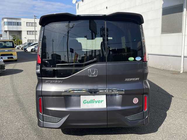 ホンダ ステップワゴン スパーダ ホンダセンシング 福井県 2016(平28)年 5.5万km モダンスティールM 登録時走行距離５４６０５ｋｍ/ワンオーナー/ターボ/ナビ装着スペシャルパッケージ/コンフォートビューパッケージ/純正メモリナビゲーション/（CD/DVD/BT）/フルセグテレビ/バックカメラ/ホンダセンシング/レーンキープアシスト/両側電動スライドドア/アダプティブクルーズコントロール/パドルシフト/ETC（ビルトイン）/純正16インチアルミホイール/LEDヘッドライト/フォグランプ/わくわくゲート/ステアリングリモコン/オートライト/プッシュスタート/スマートキー/保証書/取扱説明書