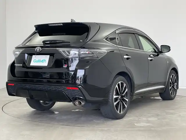 トヨタ ハリアー エレガンス GRスポーツ 新潟県 2019(令1)年 4.3万km ブラック 禁煙車/純正メモリナビ/（BT/FM/AM/フルセグT）/バックカメラ/ステアリングスイッチ/ハーフレザーシート/パワーシート/前後ドライブレコーダー/テレビキャンセラー/フロントフォグライト/電格ミラー/ウィンカーミラー/ETC