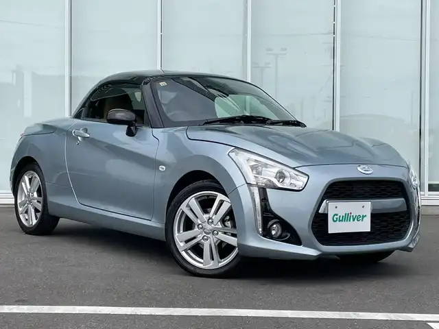 ダイハツ コペン ローブ 神奈川県 2014(平26)年 0.6万km リキッドシルバーM ・登録時5275km/・直列3気筒ICターボ/・純正LEDヘッドライト/・シートヒーター/・アイドリングストップ/・スマートキー/・スペアキー