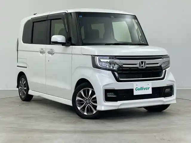 ホンダ Ｎ ＢＯＸ カスタム L 新潟県 2023(令5)年 6.2万km プラチナホワイトパール ワンオーナー/KENWOODメモリナビ【MDV-D708BT】/　フルセグTV/Bluetooth/CD/DVD/衝突被害軽減ブレーキ/レーンキープアシスト/レーダークルーズコントロール/前席シートヒーター/コーナーセンサー/片側パワースライドドア/バックモニター/アイドリングストップ/LEDヘッドライト/オートマチックハイビーム/ステアリングスイッチ