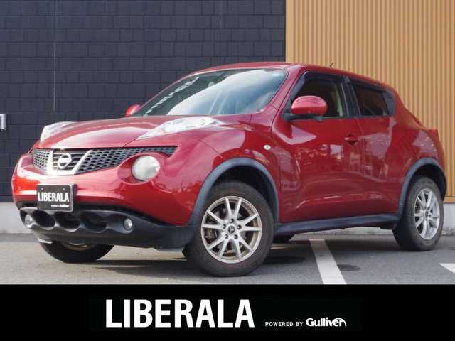 日産 ジューク 15RX タイプV 埼玉県 2013(平25)年 4.1万km 赤 社外ナビ(ミツビシ)/社外ホイール(CLAw-x1)/ワンセグTV/Bluetooth/バックカメラ/ETC/オートライト/電動格納ミラー