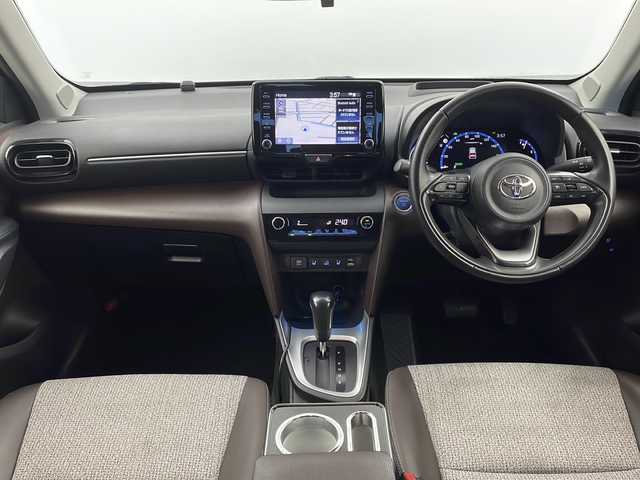 トヨタ ヤリスクロス ハイブリッド Z 栃木県 2021(令3)年 3.8万km ブラスゴールドメタリック/ブラックマイカ 2トーン トヨタセーフティセンス/・プリクラッシュセーフティ/・レーントレーシングアシスト/・レーンディパーチャーアラート/・ロードサインアシスト/・レーダークルーズコントロール/・オートマチックハイビーム/・先行車発進アラーム/・プロアクティブドライビングアシスト/・レーンチェンジアシスト/・緊急時操舵支援/禁煙車/4WD/純正ディスプレイオーディオ/シートヒーター/パワーシート/社外ドラレコ/アドバンスパークド/オートライト/オートエアコン/全方位カメラ/ブラインドスポットモニター/スマートキー/プッシュスタート/USB接続/ETC/純正ドアバイザー/純正フロアマット