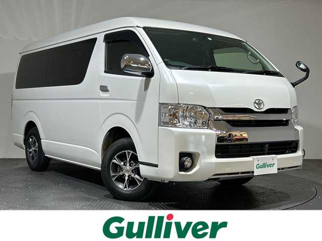 トヨタ ハイエース GL 愛媛県 2017(平29)年 1.6万km ホワイトパールクリスタルシャイン パワースライドドア/15インチアルミホイール/スマートキー/プッシュスタート/LEDヘッドライト//純正ナビ/フルセグTV　バックカメラ　Bluetooth/１２．１型フリップダウンモニター/片側パワースライドドア/スマートエントリー/純正１５インチアルミホイール/ＬＥＤヘッドライト/プッシュスタート/ＥＴＣ/Bluetooth