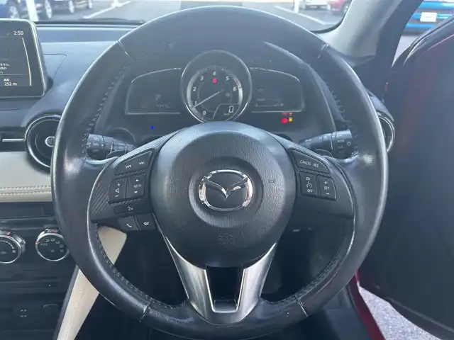 マツダ デミオ XD ツーリング Lパッケージ 栃木県 2014(平26)年 7.5万km ソウルレッドプレミアムメタリック スマートシティブレーキサポート/BSMシステム/オートハイビーム/車線逸脱警報システム/純正SDナビ/・フルセグTV/・CD/DVD/BT/・USB/SD/AM.FM/バックカメラ/ビルトインETC/クルーズコントロール/革巻きステアリング/ステアリングスイッチ/パドルシフト/ハーフレザーシート/USBポート/アイドリングストップ/スマートキー×２/プッシュスタート/LEDヘッドライト/フォグランプ/オートライト/純正16インチAW/フロアマット/ドアバイザー/横滑り防止システム/電動格納ウィンカーミラー