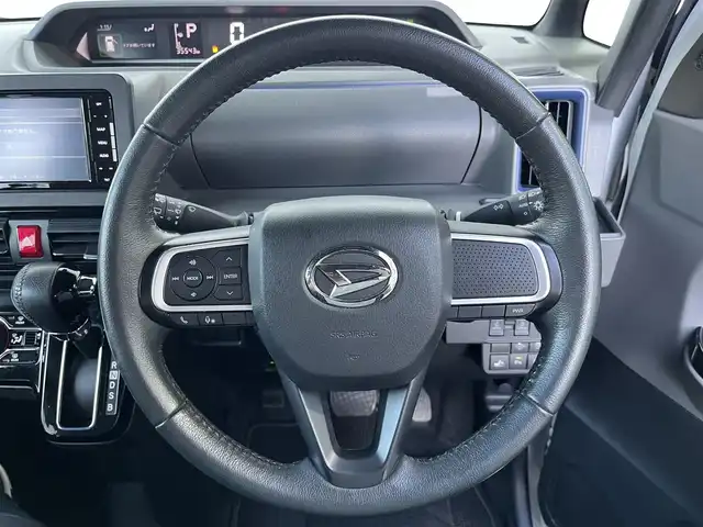 ダイハツ タント カスタム RS 高知県 2019(令1)年 3.6万km シャイニングホワイトパール 社外メモリーナビ/ CD DVD MSV BTオーディオ フルセグTV/バックカメラ/両側パワースライドドア/コーナーセンサー/革巻きステアリング/ハーフレザー調シート/オートリトラミラー/オートLEDヘッドライト/ドライブレコーダー/純正フロアマット/ETC