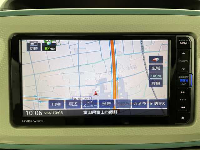 ダイハツ ムーヴ キャンバス X LTD メイクアッフ SA Ⅱ 富山県 2017(平29)年 4.7万km パールホワイトⅢ/ファインミントメタリック 2トーン 純正ナビ（AM/FM/DVD/BT/USB/フルセグ）/全方位カメラ/両側パワースライドドア/衝突被害軽減システム/横滑り防止装置/アイドリングストップ/オートハロゲンライト/フォグライト/ステアリングスイッチ/純正フロアマット/スマートキー/スペアキー