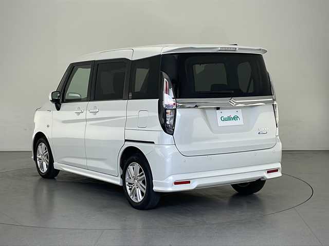 スズキ ソリオ HV MX 長野県 2023(令5)年 6.5万km ピュアホワイトP 4WD/社外メモリナビ&CD&BT/アダプティブクルーズコントロール/レーンキープアシスト/衝突軽減ブレーキ/後方コーナーセンサー/アイドリングストップ/片側パワースライドドア/前席シートヒーター/ステアリングスイッチ/ウォークスルー/2列目サンシェード/バックカメラ/ハロゲンライト/電動格納ミラー/ドアミラーヒーター/純正15インチAW装着/純正フロアマット/プッシュスタート/スマートキー