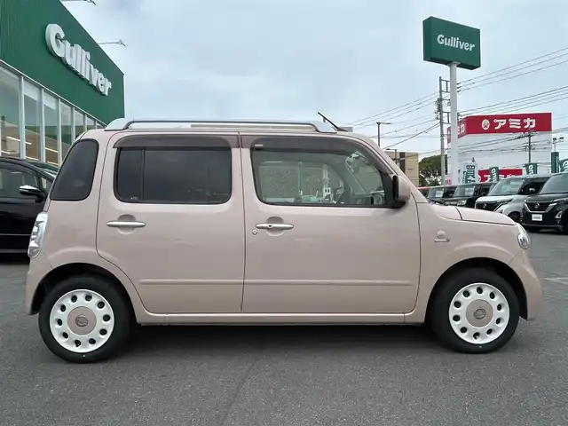 ダイハツ ミラ ココア プラスX 静岡県 2014(平26)年 4.9万km ココアベージュマイカメタリック 保証書/取扱説明書/記録簿/パワーステアリング/パワーウィンドウ/アイドリングストップ/リモコンキー/オートエアコン/7インチメモリナビ（CD.DVD.BT.ワンセグ）/ベンチシート/ルーフレール/ABS/LEDライト/Wエアバック